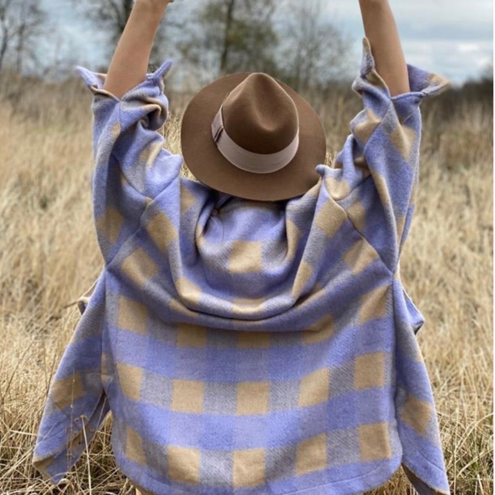 New Plaid Oversized Flannel Shirt Jacket Shacket - Picture 6 of 10